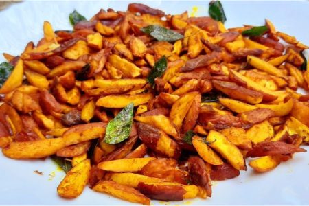 Kerala-Style Jackfruit Seeds Fry (Chakkakuru Mezhukkupuratti)