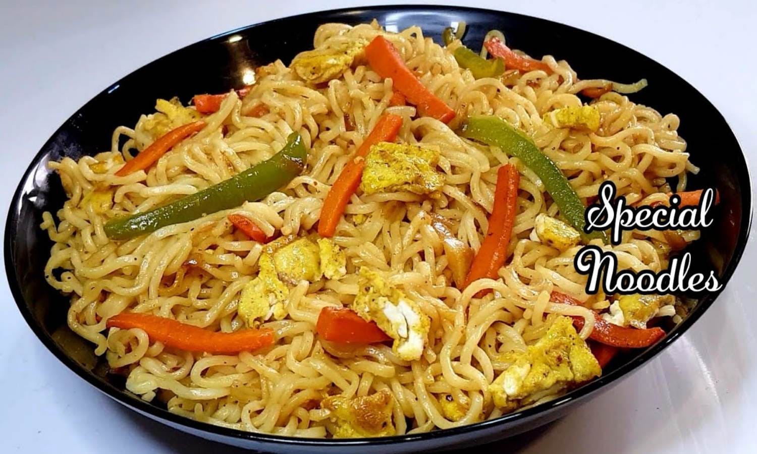 Special Scrambled Egg Mixed Vegetables Noodles