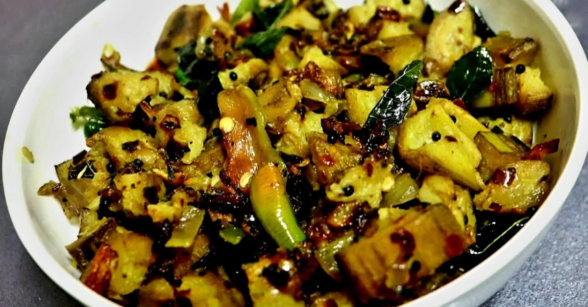 Raw Banana Mezhukkupuratti (Vazhakka Mezhukkupuratti)