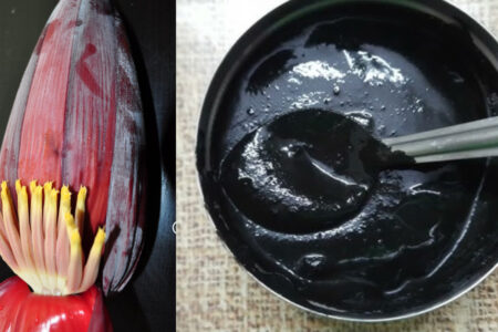 Natural Hair Dye Using Banana Flower (Vazha Poo)