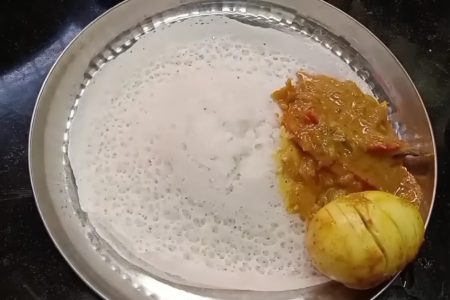 Perfect combo! Palappam with Egg Curry is a classic Kerala breakfast