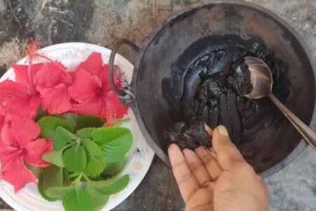 Natural Hair Dye Using Hibiscus (Chemicals-Free Hair Color & Care!)