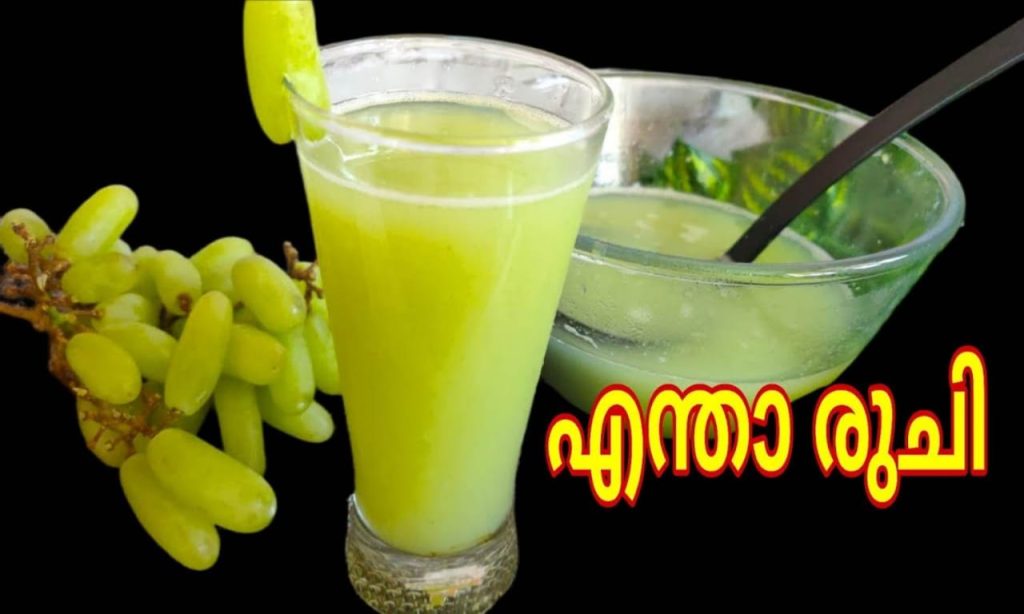 Green grapes juice recipe