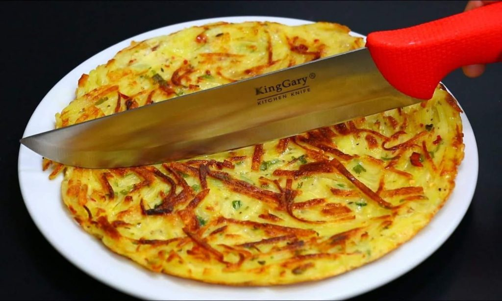 Easy potato egg omlette recipe